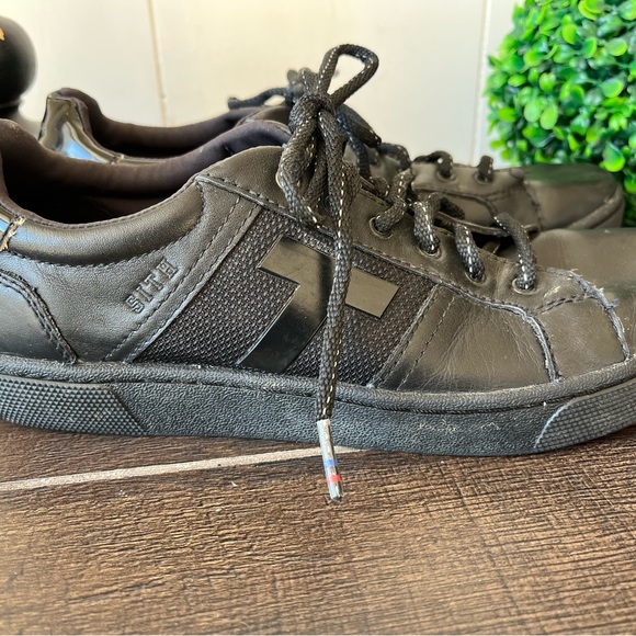 TOMS Star Wars Darth Vader Leandro Black Leather Shoes Sneakers Size 7M - Picture 11 of 16